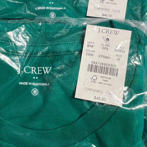 NWT J. Crew Men's Green W/St. Patrick's Day Dog Graphic T- Shirt - SIZE XL - Picture 5 of 7